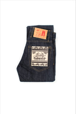 21BSP Unsanforized Raw Indigo Slim Tapered Selvedge Denim